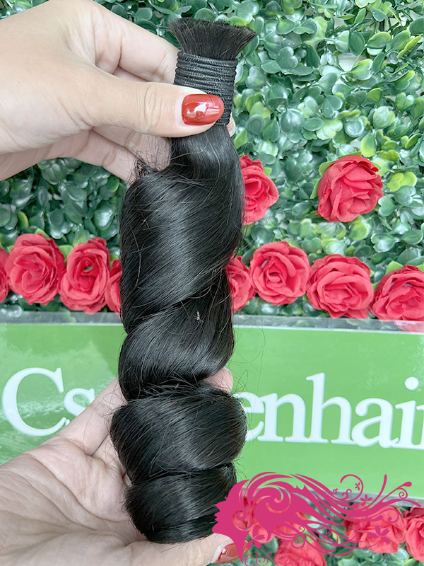Csqueen Raw hair Loose Wave Bulk Hair No Weft Human Hair